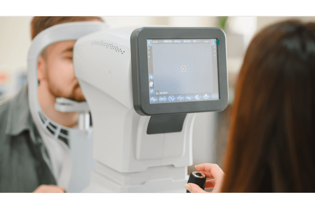 Patient LASIK Consultation Eye Scan